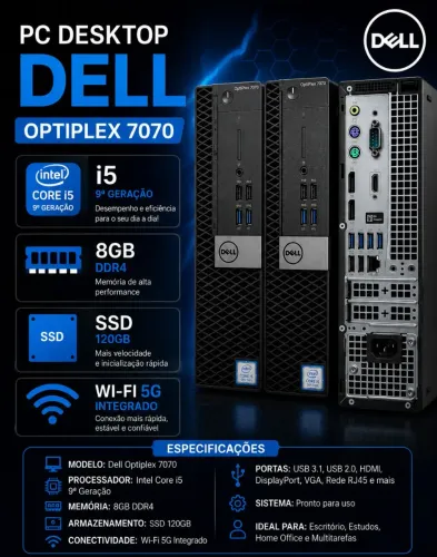 Micro slim Dell i5 9ª Ddr4 