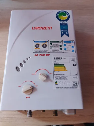 Aquecedor LORENZETTI - GÁS GN 7.5 - LZ 750 BP - excelente estado 