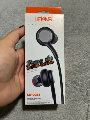 Fone De Ouvido P2 Estéreo Som Limpo E Grave 