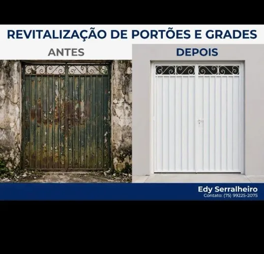 Revitalização de portões grades e fachadas 