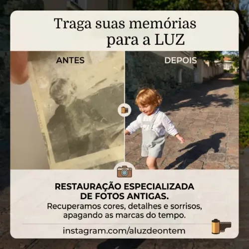 Restauração de imagens, fotos antigas, monóculo, negativos