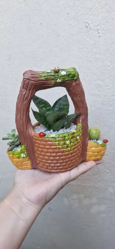 Vasos de Cerâmica pintados a mão 