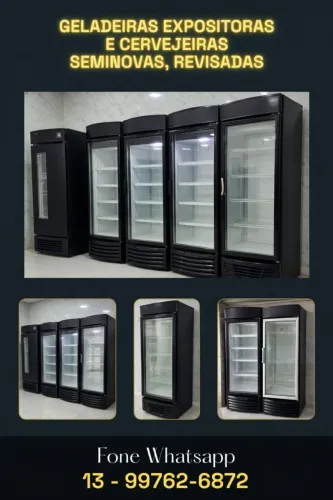 GELADEIRAS EXPOSITORAS PARA REFRIGERANTES SEMINOVAS, REVISADAS, COM GARANTIA