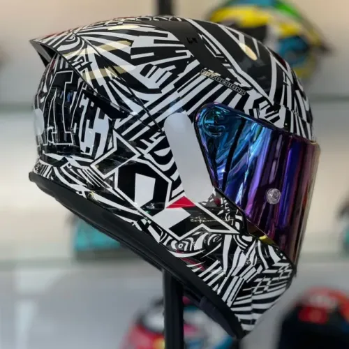 Capacete KYT TT COURSE ESPARGARO WINTER TESTE 12X NO CARTÃO