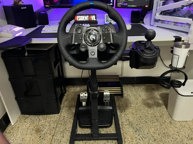 VOLANTE LOGITECH G923 + COCKPIT + CÂMBIO ? ESTADO DE NOVO
