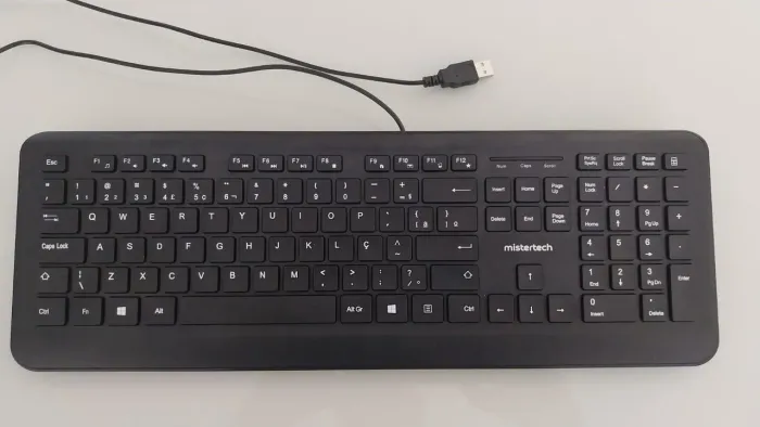 TECLADO SLIM C/FIO MISTERTECH MT4TFIO