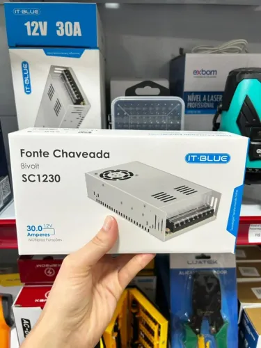 Fonte Chaveada Colméia 12V 30A 360W Bivolt