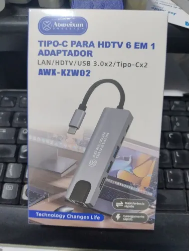 Adaptador tipo-C LAN/HDTV/UDB3.0X2/Tipo-CX2