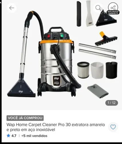 Extratora Wap Home Limpeza Sofá