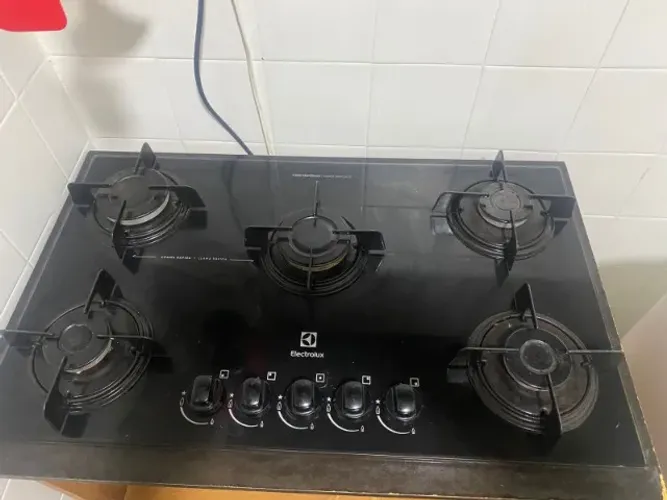 Cooktop 5 bocas a gás e Lavadora Eletrolux 11kg