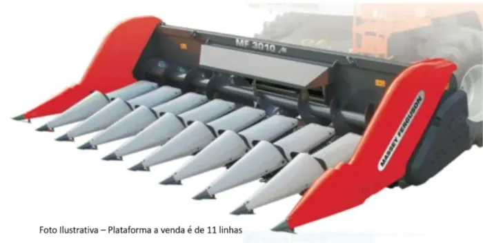 Plataforma de Milho 11x45 Massey Ferguson - NOVA (Sem Uso)