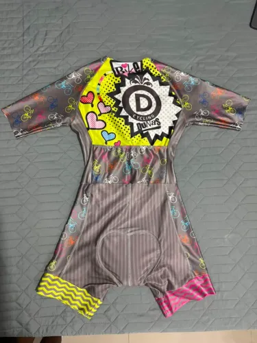 Macacão de ciclismo feminino