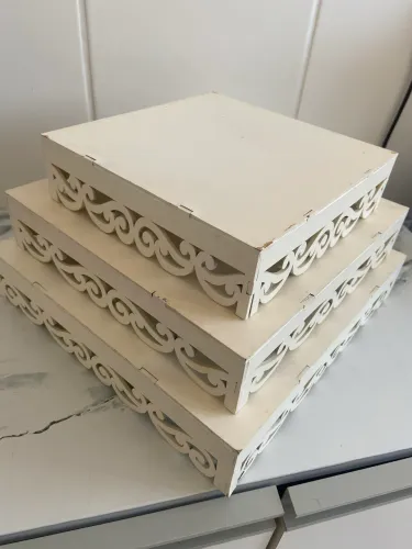 Bandejas MDF + letreiro MDF