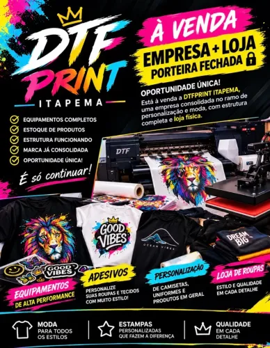 Venda empresa Dtf