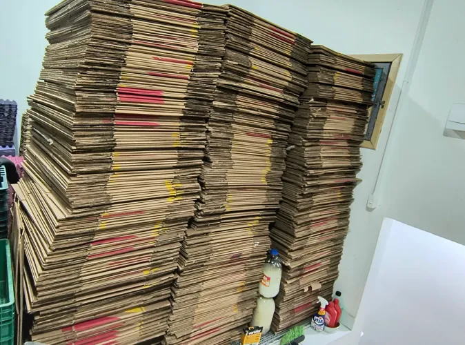 Caixa de papelão para mudança