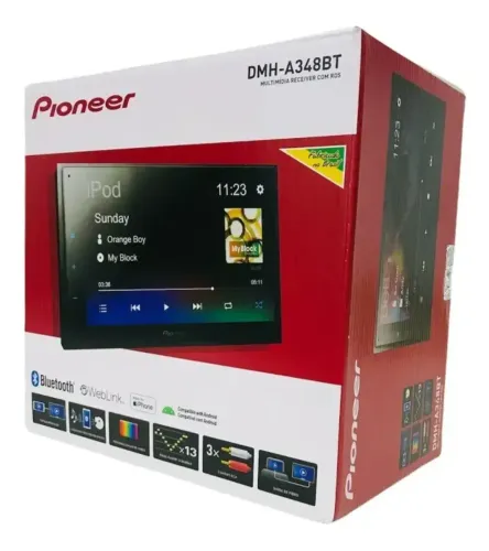 Central Multimídia universal Pioneer Dmh-a348bt