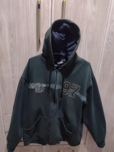Blusa de Moletom Masculina Verde Bokker Com Capuz - Tamanho G