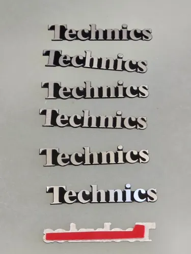 Logo Technics - medidas 5cm x 0,8cm<br><br>Item novo sem uso, valor unitario!<br><br>Envio a combinar!
