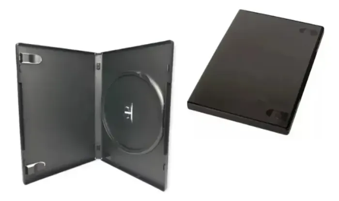 200 CAIXINHAS DE DVD PRETAS