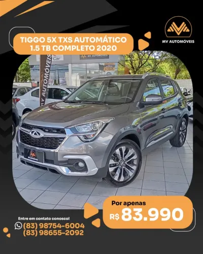 Chery Tiggo 5X TXS 1.5 16V Turbo Flex Aut. 2020