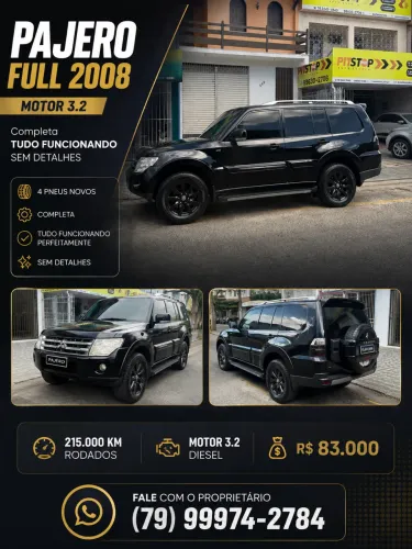 Mitsubishi Pajero Full GLS/gls/pkhpe 3.2 Dies.ti 5P 2008