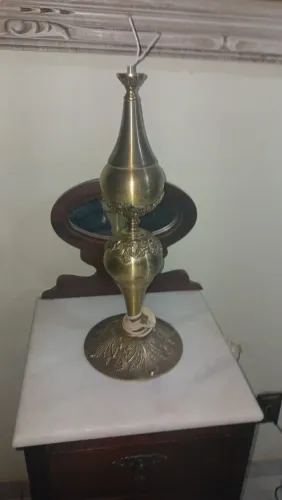 Abajur de Bronze maciço pesado