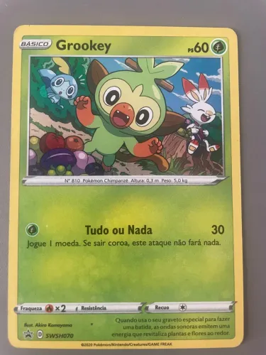 Carta Pokémon TCG - Grookey Promo Holográfica (SWSH070)