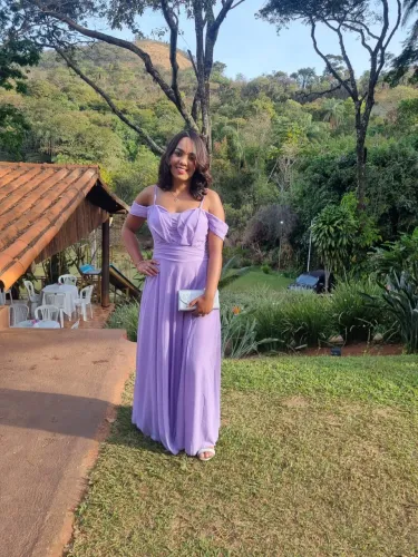 Vestido madrinha/festa lavanda