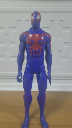 Boneco, Homem aranha azul 30 cm