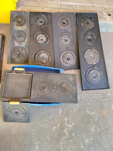 Chapas para fogão a lenha e trempes de ferro fundido