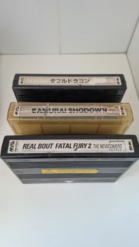 Lote 3 jogos Neo Geo MVS Originais
