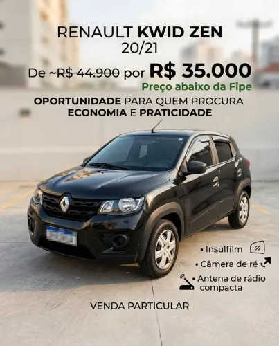 Renault Kwid Zen 1.0 Flex 12V 5P Mec. 2021