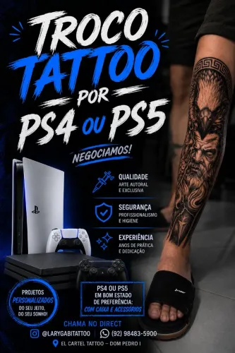 Troco Tattoo por PS4