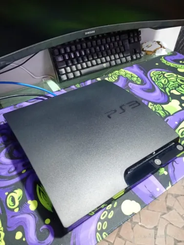 Playstation 3 Slim 160gb Com Hen + Controle + Jogos 