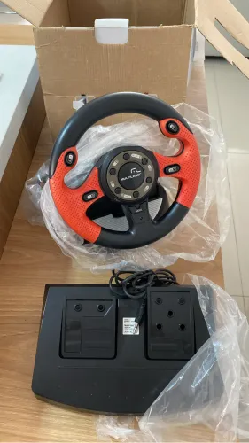 VOLANTE MULTILAZER COM PEDAL PC/PS2