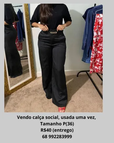 Vendo calça social preta