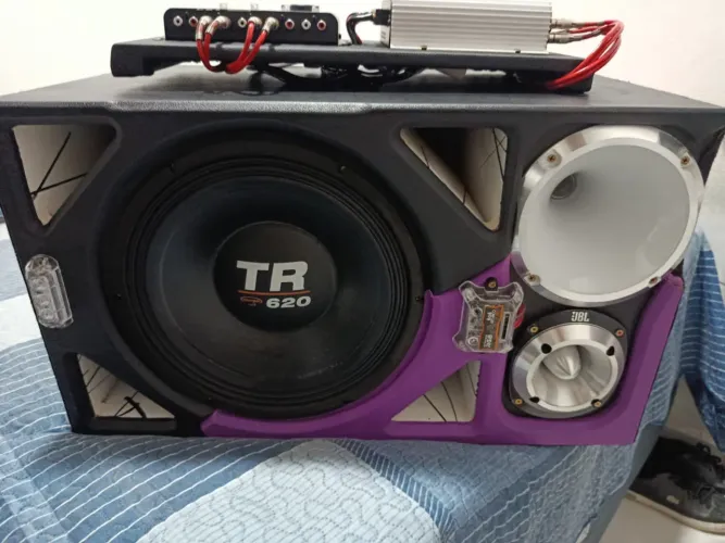 Caixa Trio Triton TR 620 + Taramps TS 800x4 + Processador Stetsom