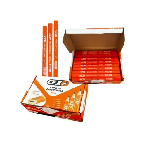 Kit 72 Lápis de Carpinteiro Profissional Ceramfix