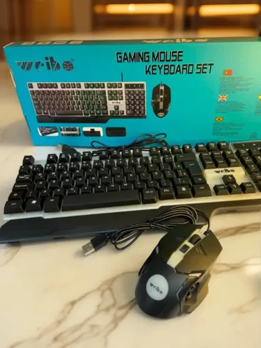 Teclado Gamer Durawell WB-550 Cibo + Mouse RGB Waterproof an15