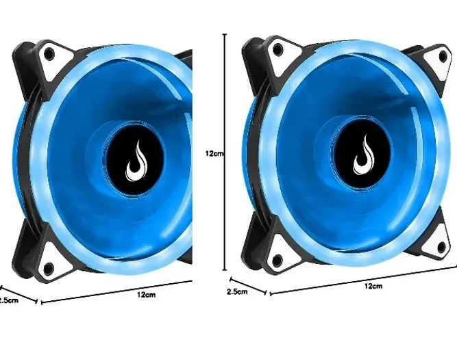 Duas Coolers Rise Mode led azul 120 mm, Aceito troca