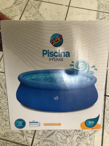 Vendo piscina 3600L nova com nota fiscal lacrada na caixa