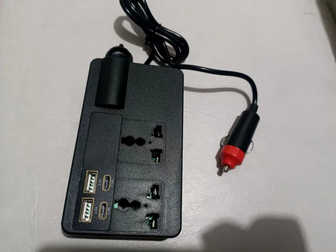 R$85 inversor de voltagem 12v pra 127v conversor de voltagem 12v transformador 12v p 127v 
