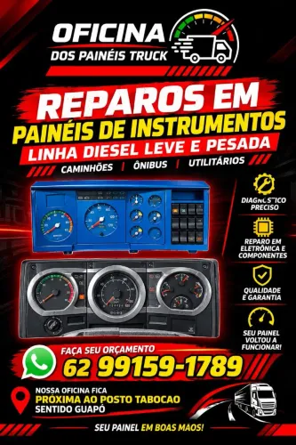 Reparo de Painéis de instrumentos da linha Diesel leve e pesada.