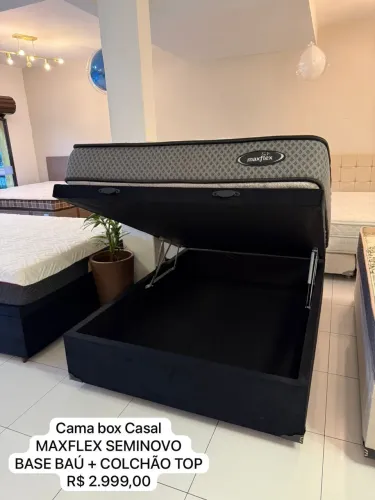 Cama Box Casal MAXFLEX SEMINOVO - ENTREGAMOS