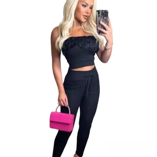 Conjunto Tricô Modal Última peça Preto