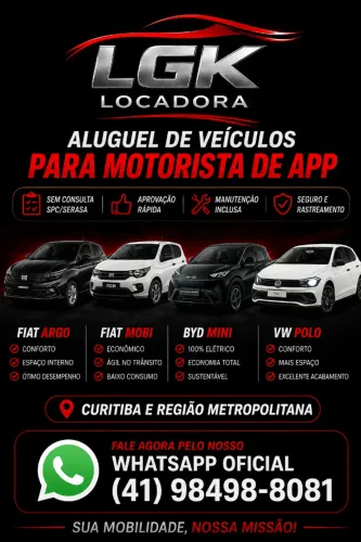Alugamos Carro Para motoristas de app