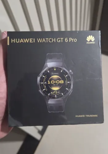 LACRADO - SMARTWATCH HUAWEI GT6 PRO - PRETO - NOVO