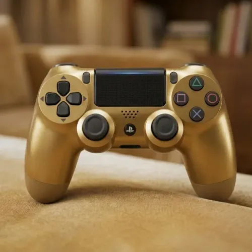 Controle PS4 ORIGINAL ZERADO- Dourado