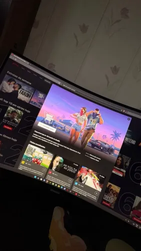 Monitor curvo Gamer Samsung Odyssey G5, 27 , Qhd, 165hz Cor Preto