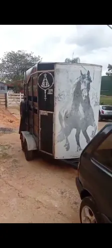 Carrocinha para 2 cavalos